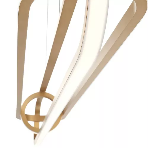 Lampa wyspowa Demark - Szczotkowane złoto