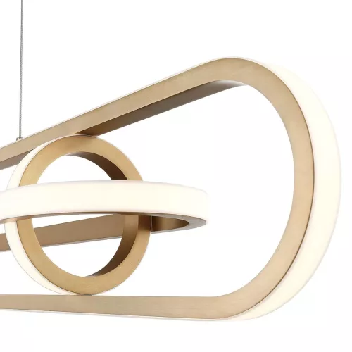 Lampa wyspowa Demark - Szczotkowane złoto