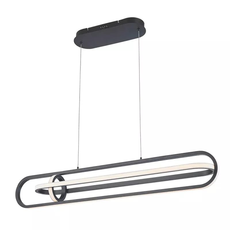 Lampa wyspowa Demark - Matowa czerń