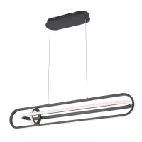 Lampa wyspowa Demark - Matowa czerń