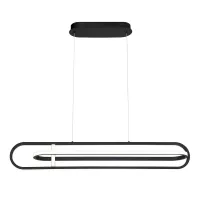 Lampa wyspowa Demark - Matowa czerń