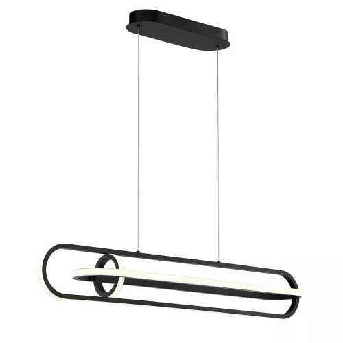 Lampa wyspowa Demark - Matowa czerń