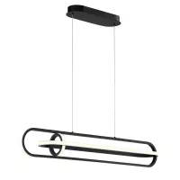 Lampa wyspowa Demark - Matowa czerń