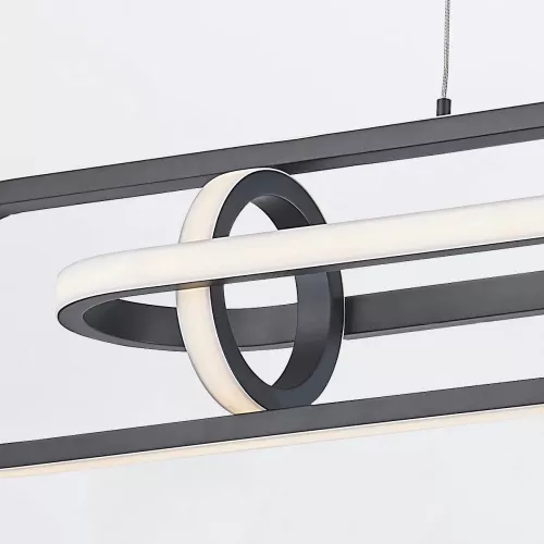 Lampa wyspowa Demark - Matowa czerń