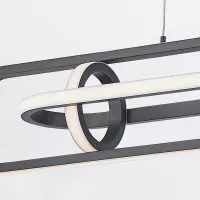 Lampa wyspowa Demark - Matowa czerń