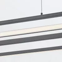 Lampa wyspowa Demark - Matowa czerń