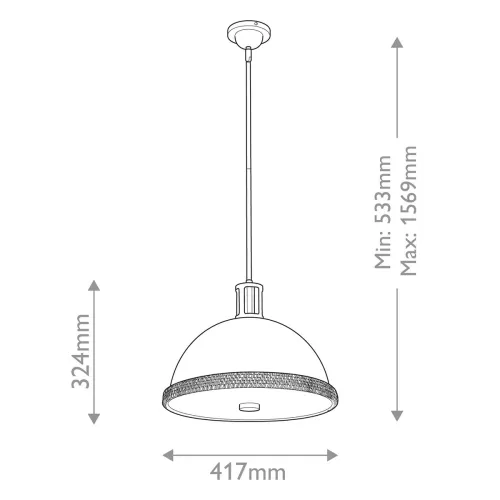 Lampa wisząca Doral - 2 źródła światła - Matowa czerń, vintage mosiądz