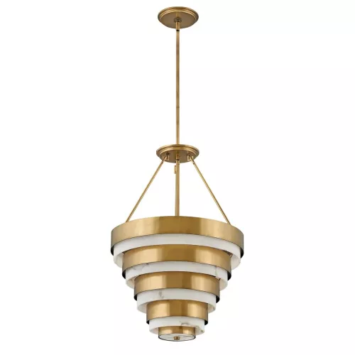 Lampa wisząca Echelon - 4 źródła światła - Klasyczny mosiądz