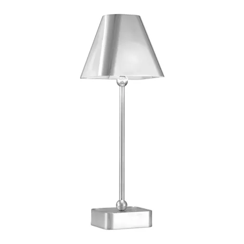 Bezprzewodowa lampa stołowa Gadabout - Polerowany nikiel