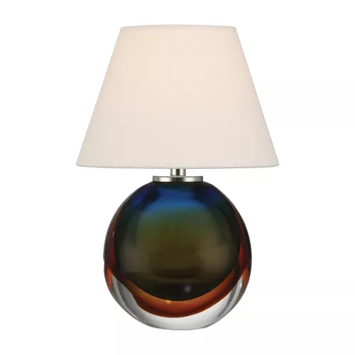 Bezprzewodowa lampa stołowa Voyage - Zielony, niebieski, bursztynowy, nikiel
