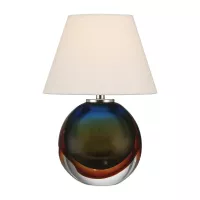 Bezprzewodowa lampa stołowa Voyage - Zielony, niebieski, bursztynowy, nikiel