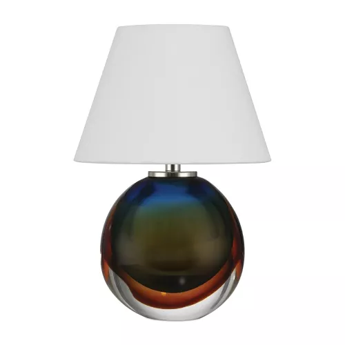 Bezprzewodowa lampa stołowa Voyage - Zielony, niebieski, bursztynowy, nikiel