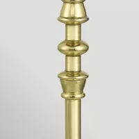 Bezprzewodowa lampa stołowa Deauville - Polerowany mosiądz, naturalne