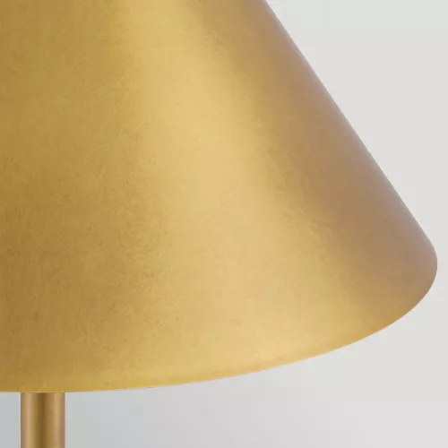 Bezprzewodowa lampa stołowa Journey - Antyczny mosiądz, zielony
