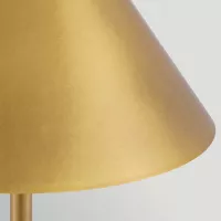 Bezprzewodowa lampa stołowa Journey - Antyczny mosiądz, zielony