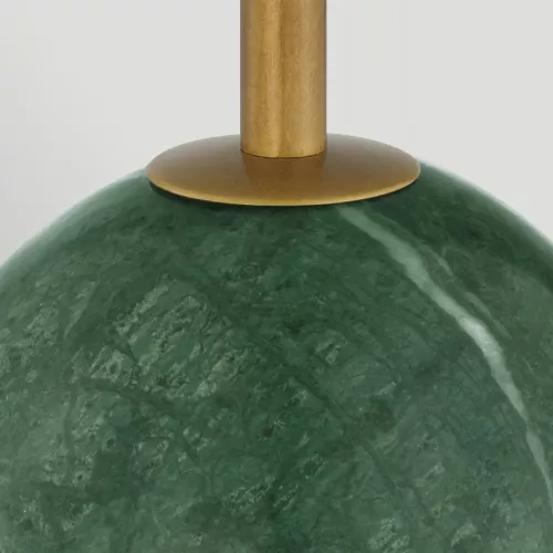 Bezprzewodowa lampa stołowa Journey - Antyczny mosiądz, zielony