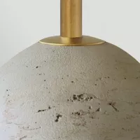 Bezprzewodowa lampa stołowa Journey - Antyczny mosiądz, naturalne