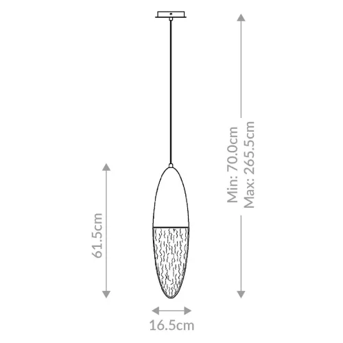 Lampa wisząca Ecrou - Szczotkowane złoto