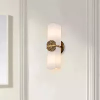 Kinkiet Elan - 2 źródła światła - Płatkowe złoto