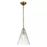 Lampa wisząca Elmore - 1 źródło światła - Oksydowany mosiądz