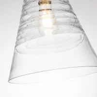 Lampa wisząca Elmore - 1 źródło światła - Oksydowany mosiądz