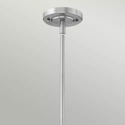 Lampa wisząca Elroy - 1 źródło światła - Szczotkowany nikiel