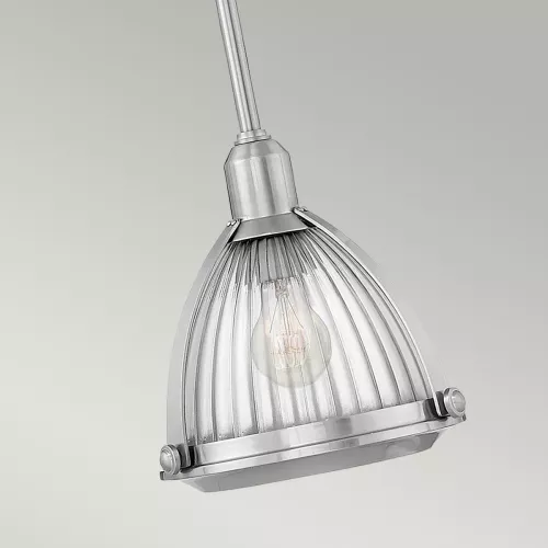 Lampa wisząca Elroy - 1 źródło światła - Szczotkowany nikiel