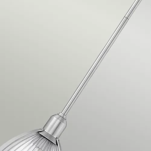 Lampa wisząca Elroy - 1 źródło światła - Szczotkowany nikiel