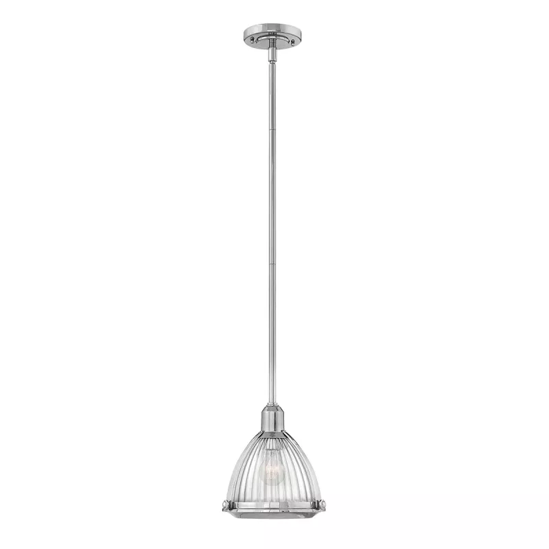 Lampa wisząca Elroy - 1 źródło światła - Polerowany nikiel