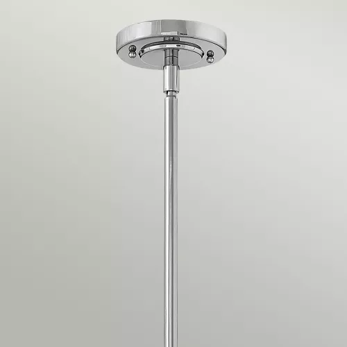 Lampa wisząca Elroy - 1 źródło światła - Polerowany nikiel