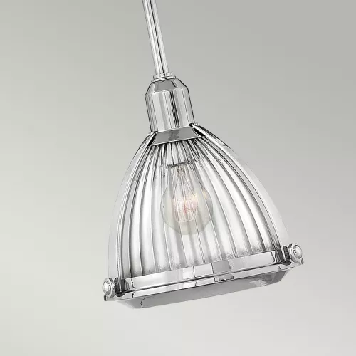 Lampa wisząca Elroy - 1 źródło światła - Polerowany nikiel