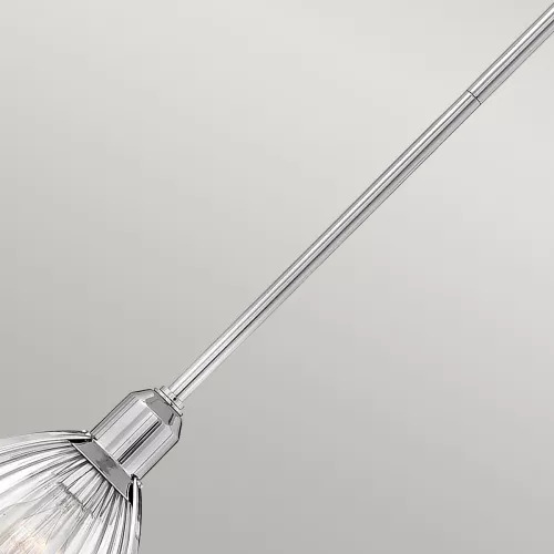 Lampa wisząca Elroy - 1 źródło światła - Polerowany nikiel