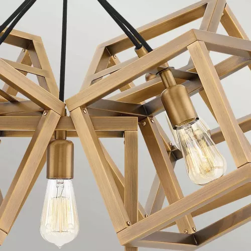 Lampa wisząca Ensemble - 5 źródeł światła - Szczotkowany brąz