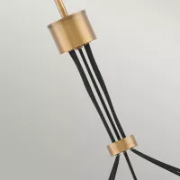 Lampa wisząca Ensemble - 5 źródeł światła - Szczotkowany brąz