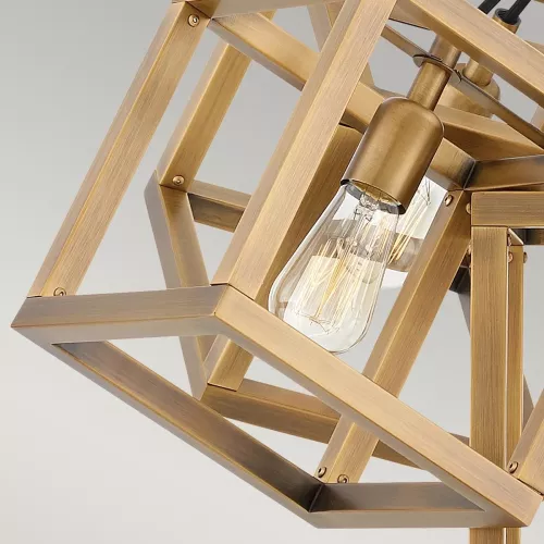 Lampa wisząca Ensemble - 5 źródeł światła - Szczotkowany brąz