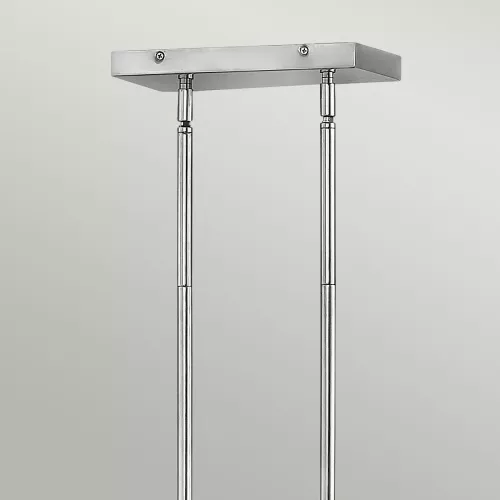Lampa wyspowa Ensemble - 6 źródeł światła - Polerowany nikiel
