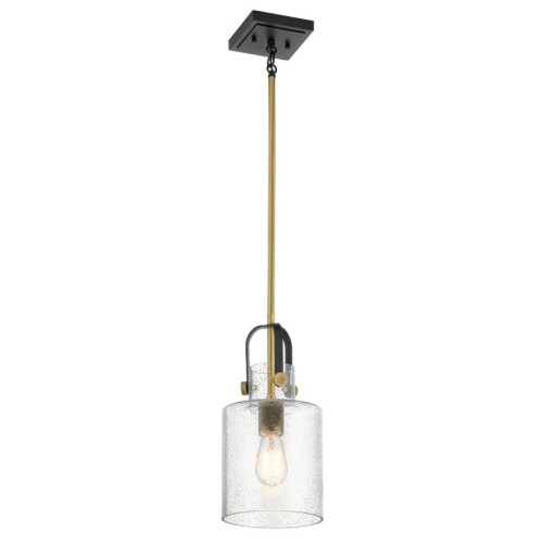 Lampa wisząca Kitner - 1 źródło światła - Naturalny mosiądz