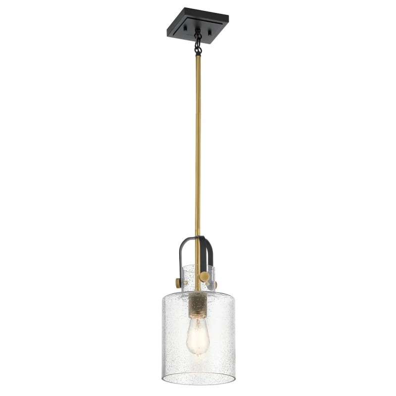 Lampa wisząca Kitner - 1 źródło światła - Naturalny mosiądz