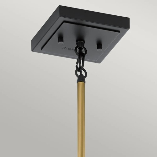 Lampa wisząca Kitner - 1 źródło światła - Naturalny mosiądz