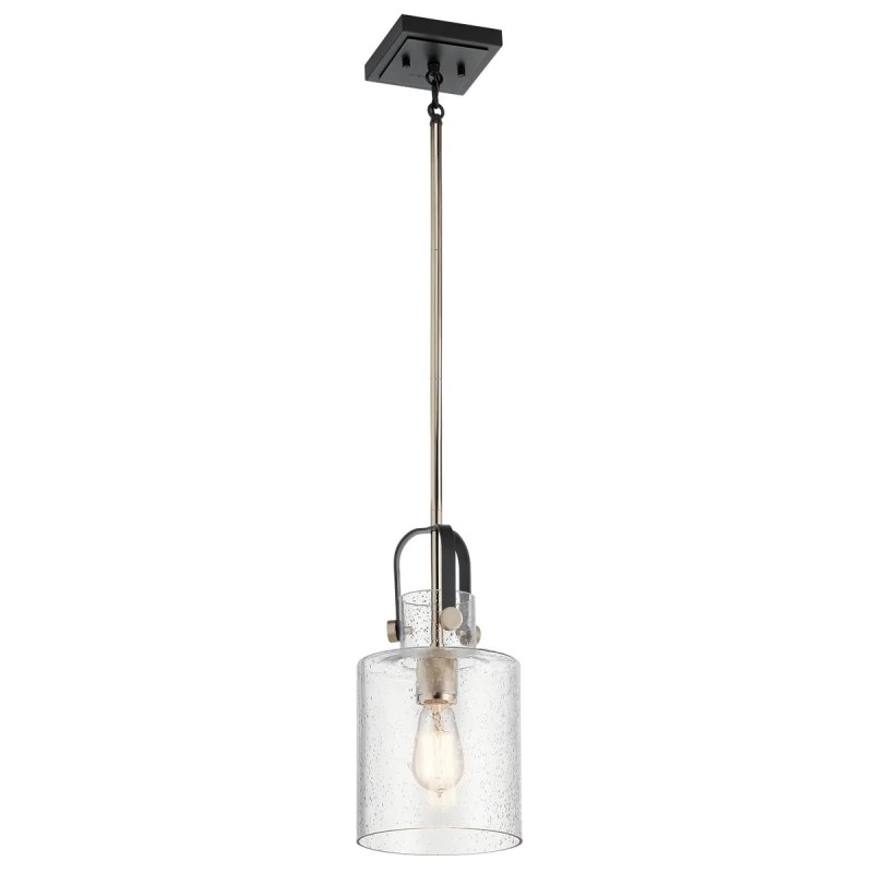 Lampa wisząca Kitner - 1 źródło światła - Polerowany nikiel