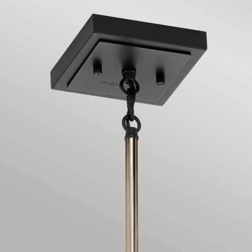 Lampa wisząca Kitner - 1 źródło światła - Polerowany nikiel