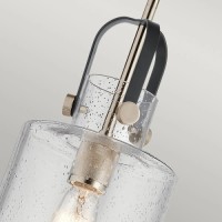 Lampa wisząca Kitner - 1 źródło światła - Polerowany nikiel
