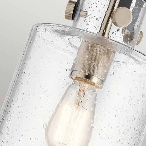 Lampa wisząca Kitner - 1 źródło światła - Polerowany nikiel