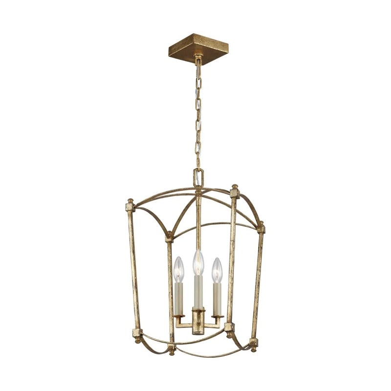 Lampa wisząca Thayer - 3 źródła światła - Antyczne złocenie