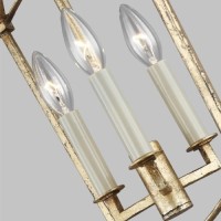 Lampa wisząca Thayer - 3 źródła światła - Antyczne złocenie