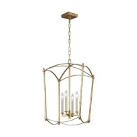 Lampa wisząca Thayer - 4 źródła światła - Antyczne złocenie