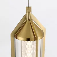 Lampa wisząca Espada - Szczotkowane złoto