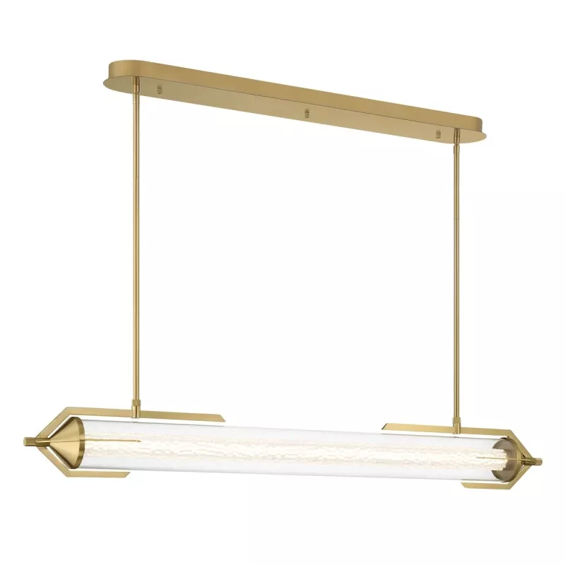 Lampa wyspowa Espada - Szczotkowane złoto