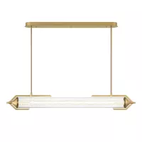 Lampa wyspowa Espada - Szczotkowane złoto