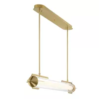 Lampa wyspowa Espada - Szczotkowane złoto